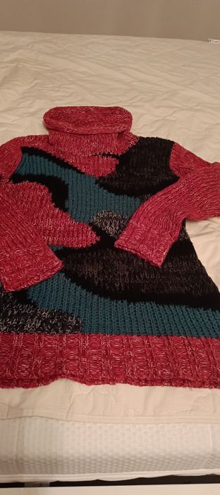Golf ciepły, 35% moher, rozmiar L/XL
