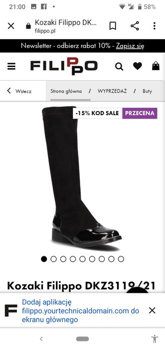 Buty damskie marki filipo