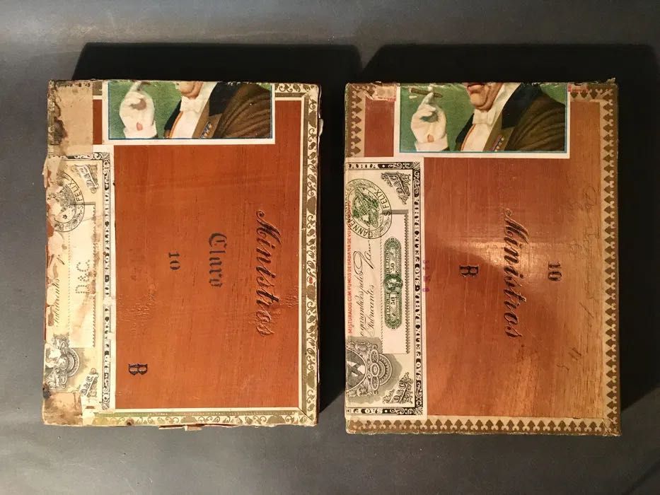 2 CAIXAS com 100 anos - Danneman & cia - Bahia - 21,5x17x2,5 cm/s