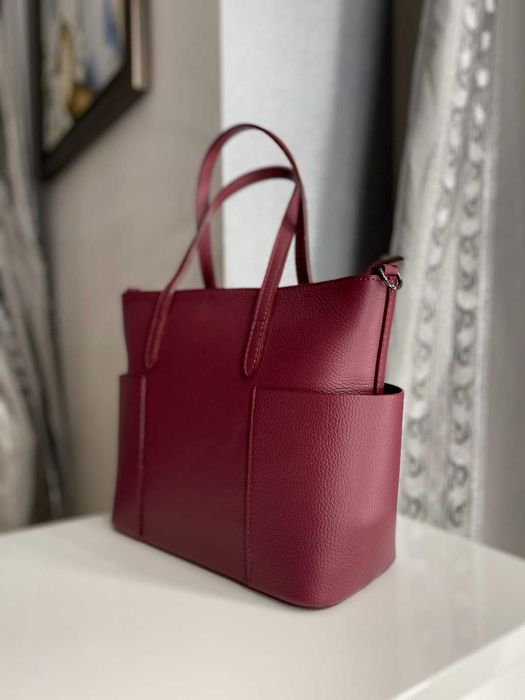 Сумка бордо Leather Country, Италия