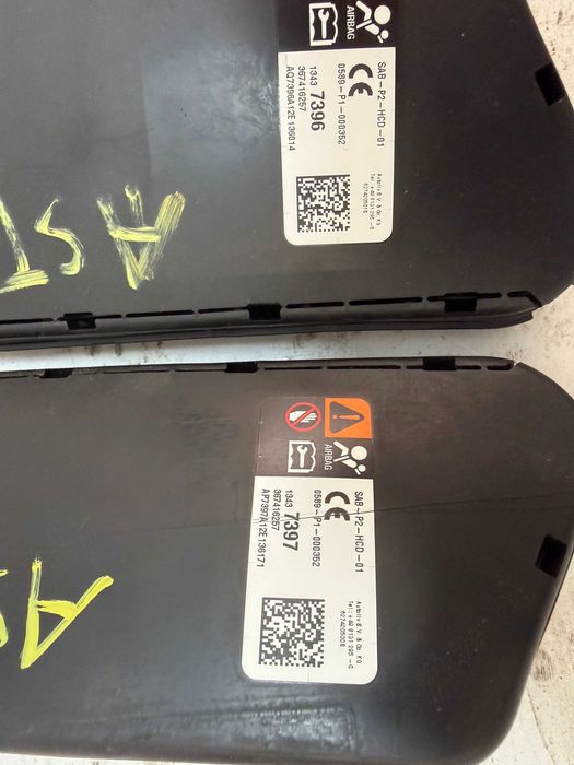Poduszki air bag siedzeń opel astra j IV
