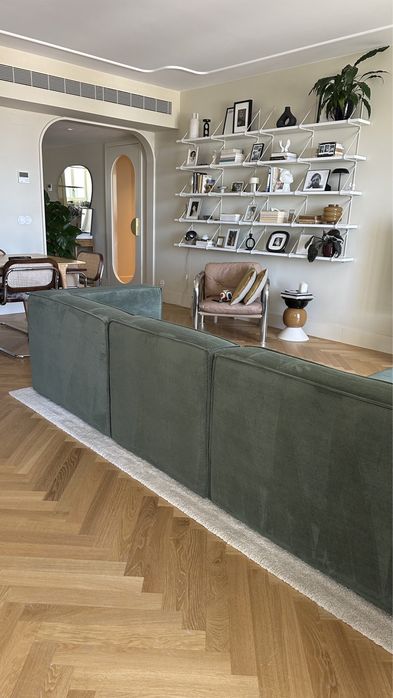 Sofa verde The Masie