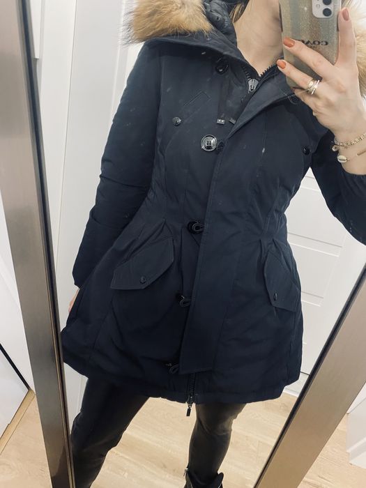 Kurtka puchowa zimowa moncler z jenotem rozm s 2