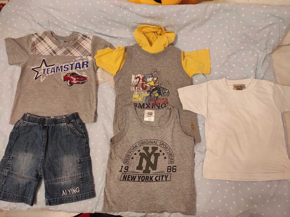 Zestaw odziezy 104 +GRATISY dla chlopca uzywanej