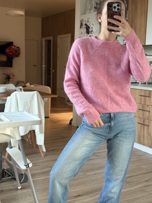 светр ніжно рожевий zara альпака