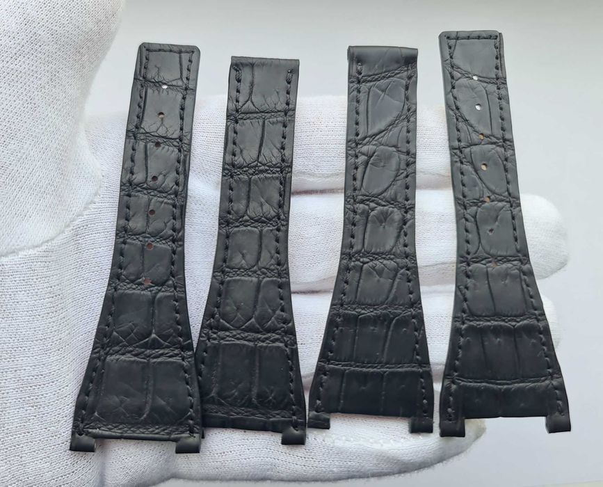 Ремінець для годинника Omega Constellation Quadra Chronograph крокодил