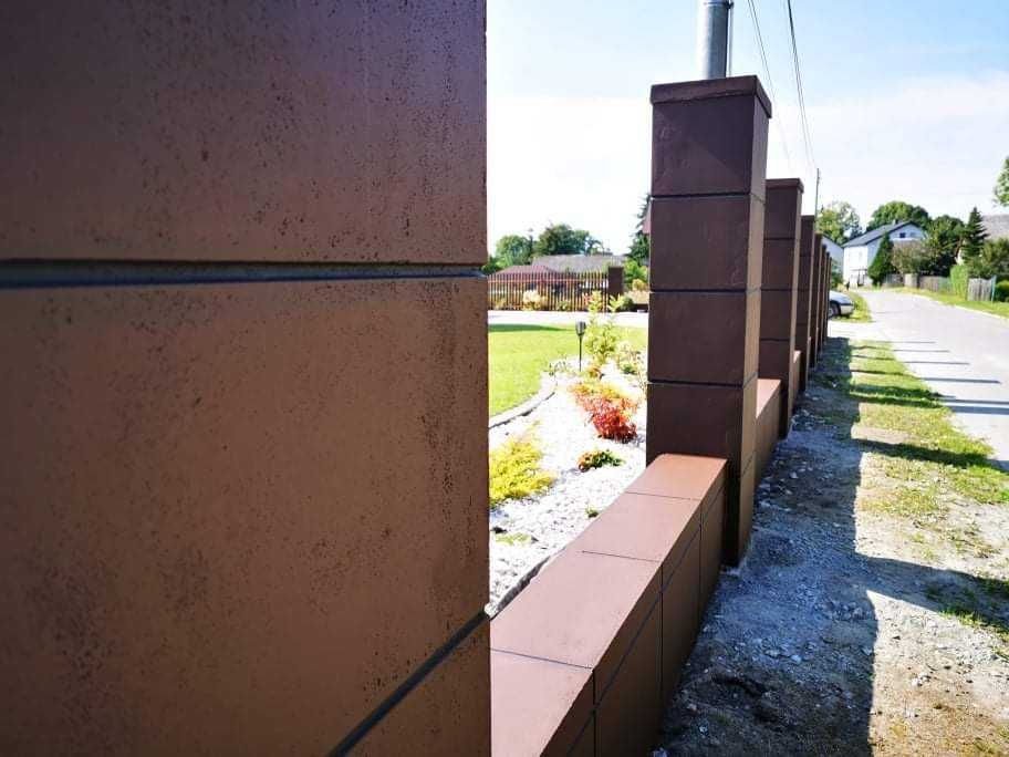 OGRODZENIE MODUŁOWE bloczek ogrodzeniowy imitacja pustaka łupanego