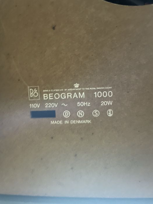 Bang & Olufsen - Beogram 1000 - type 5203 de 1965 a 1973