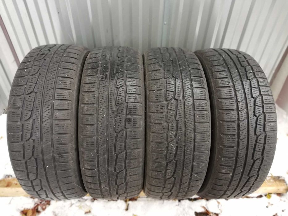 4 opony zimowe Nokian 225/55R18 z rantem, 7 i 6,5mm.