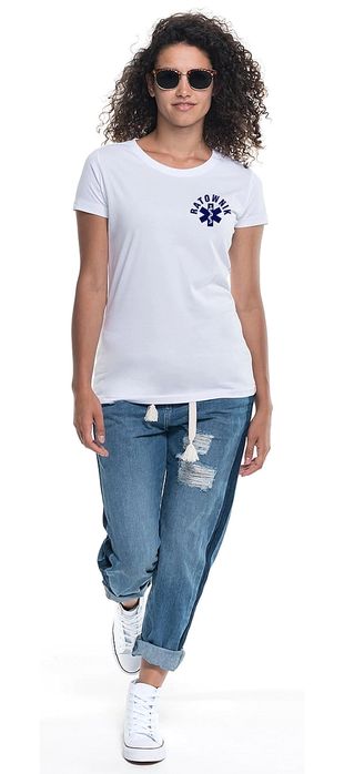 Koszulka damska RATOWNIK biała (S)