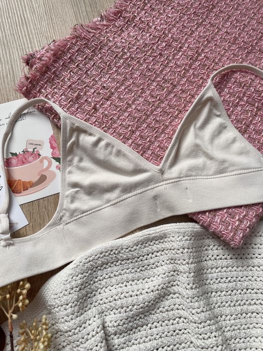 Бюстгальтер ліф топ в рубчик натуральний м’який