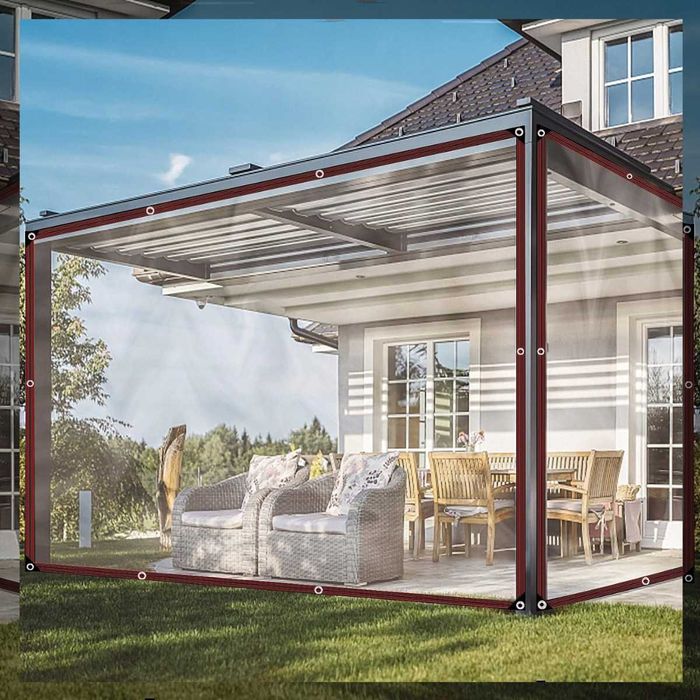 Plandeka Ogrodowa Tarasowa Przezroczysta Ogrodu 2x4m i INNE ROZMIARY