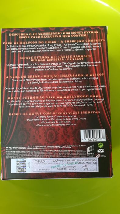NOVO: Monty Python - Coleção DVD 40º Aniversário 13 Dvds (29 horas)