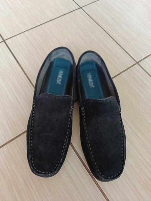 Mokasyny zamszowe męskie r.44
