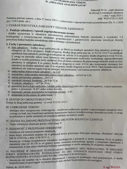Działka z projektem domu i pozwoleniem na budowę Brzeźnica 7 arów - Widok 3