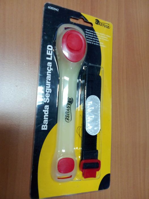 Banda de segurança LED. Ciclismo