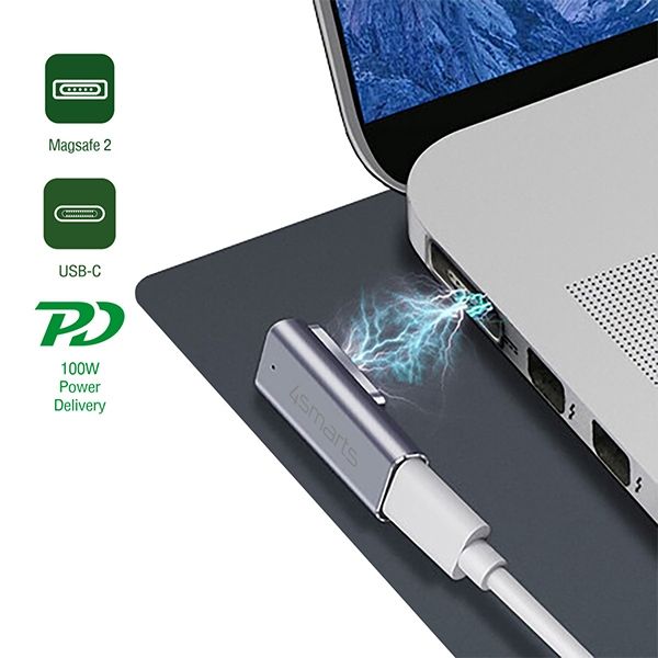 Adapter USB-C PD 100W do MagSafe 2 MacBook Air Pro 4smarts
