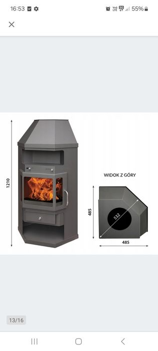 Kominek wolnostojący