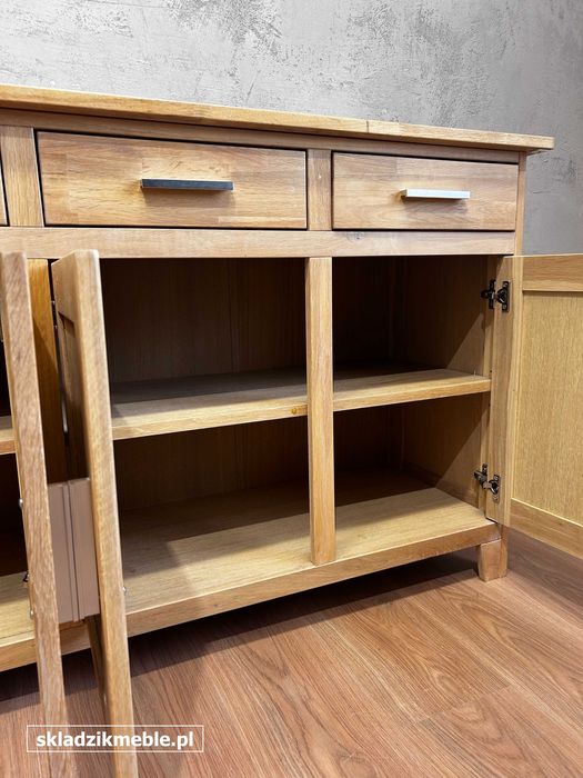 120426 Prosta komoda IKEA Hemnes jasny dąb