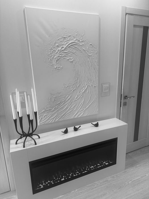 3D картина маслом «хвиля» 120х80см