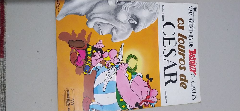 Livros do Astérix, Gaston, Tintim (capa dura 6€ e outros 4€)