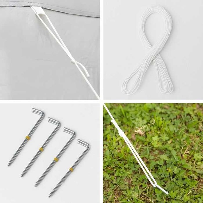 PAWILON Handlowy Ogrodowy lekki 3x3m Biały - AUTOMATYCZNY