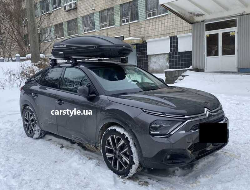 Автобокс на крышу Terra Drive 480 литров  БУ серый черный матовый 196*75*43 см двухст размер внешние 196x75x43 внутри 190x71x42 гарантия ремонт сервис