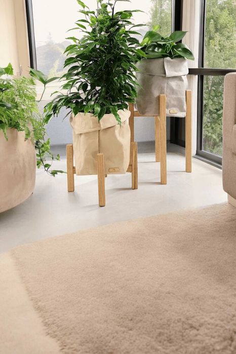 Stojak pod doniczkę Kwietnik drewniany dąb natural 25/h20