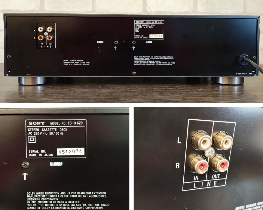 SONY TC-K 620 Stereo Cassette Deck 1990-92