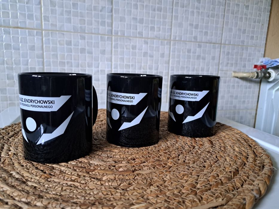 Komplet 3 kubków ceramicznych