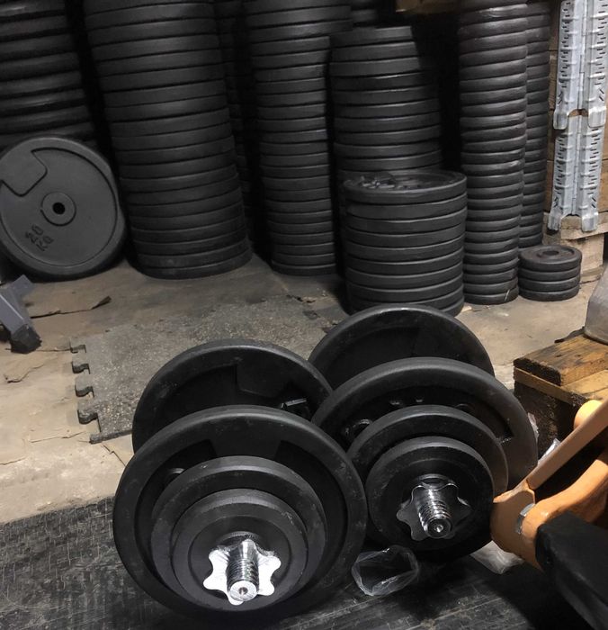 Hantle Sztangielki Regulowane żeliwne 2 x 20kg