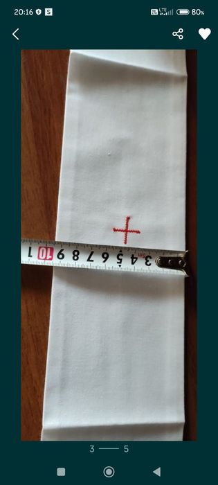 Puryfikaterze liturgiczne 100%bawełna szyte