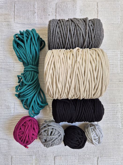 Sznurki Lovely Cottons plecione 5 mm