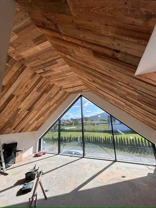 Oryginalne stare drewno rustykalne Deski na ścianę sufit Wysyłka