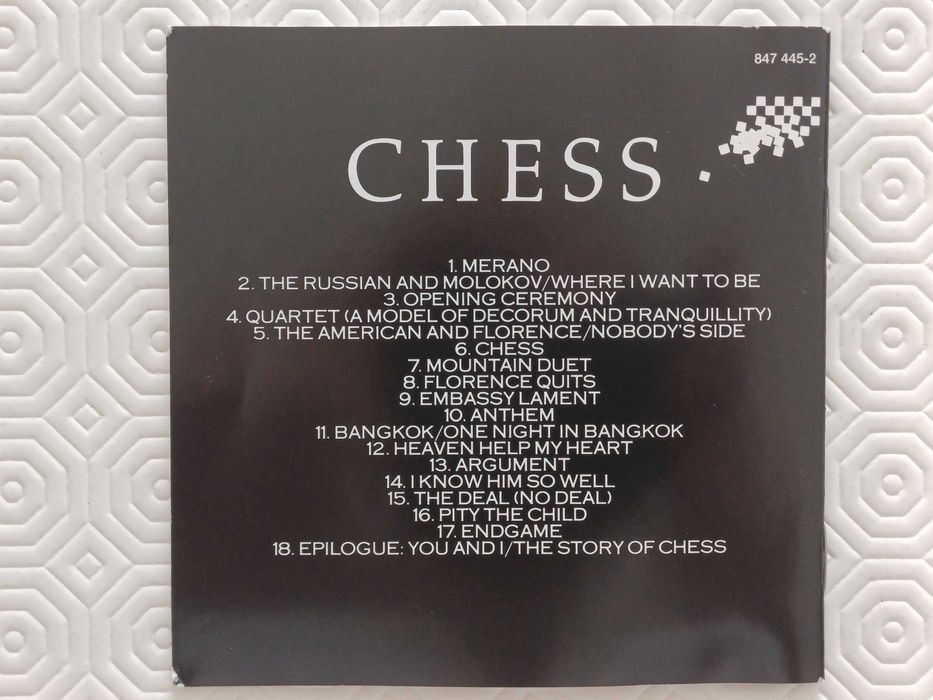 CD duplo CHESS de Benny Andersson, Tim Rice e Björn Ulvaeus