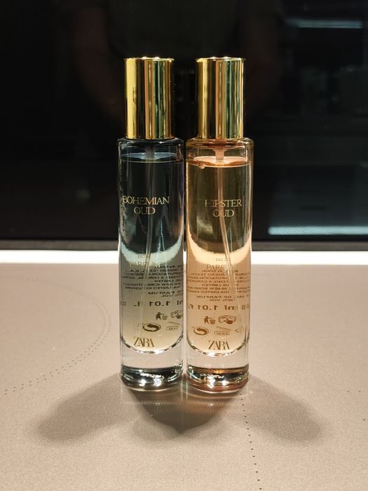 Zestaw zapachów unisex Zara Hipster Oud i Bohemian Oud po 30ml agar róża