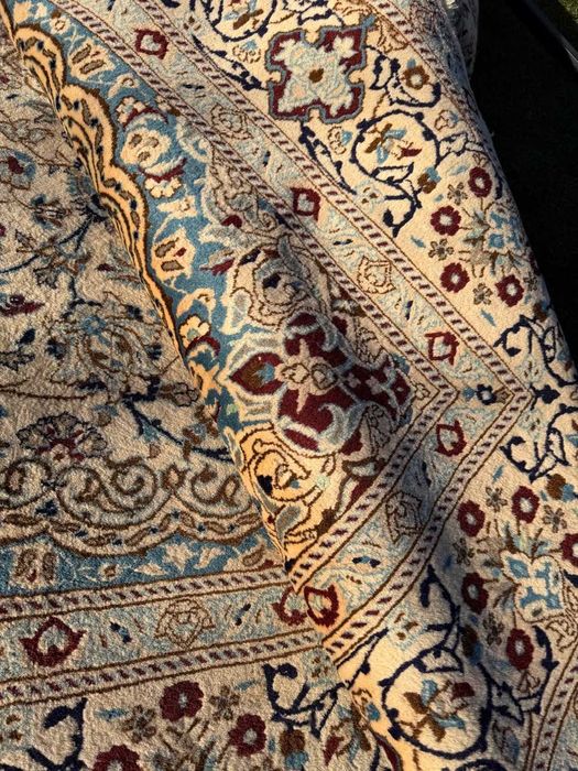 Dywan Perski Tkany kaszmirowy + jedwab Iran Nain 350x250 gal.18 tyś