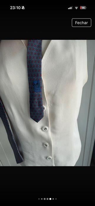 Gravata Hermès Azul