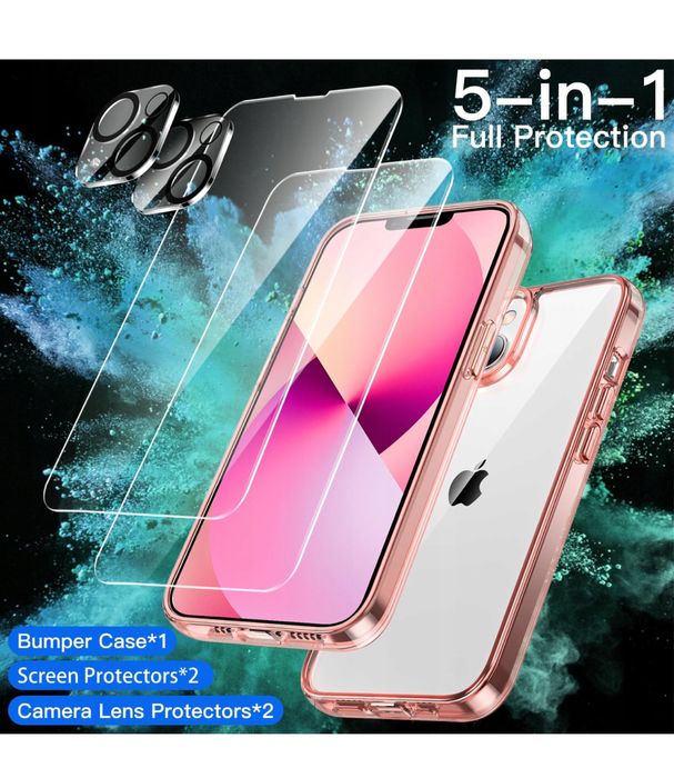 Etui case full protect iphone 13 pro + 2 pack szkło hartowane