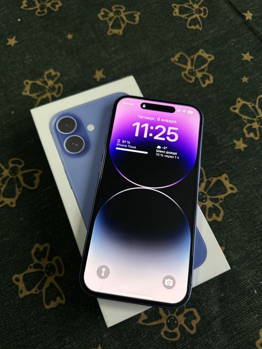 Iphone 16 128 ultramarine айфон телефон
