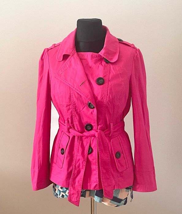 Trencz damski z paskiem Marks & Spencer, praktycznie jak nowy