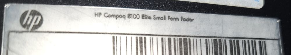 Vendo torre HP Compaq 8100 Elite SFF PC, 250GB hdd e 128 ssd. 8Gb Ram