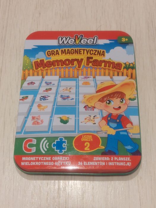 Gra Magnetyczna Memory Farma – WeVeel – Idealna do podróży!