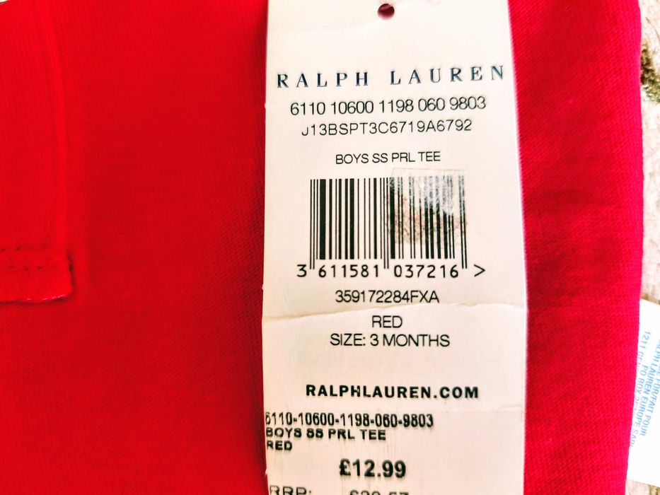 Дитячі футболки на 3 місяці. Нові. Ralph Lauren, Pampkin Patch