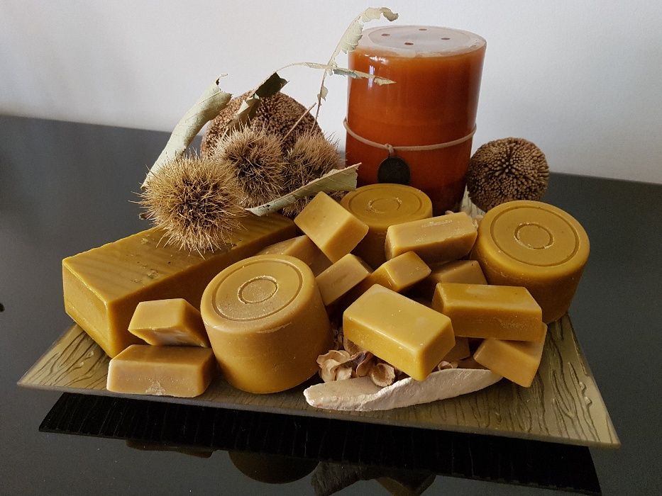 Cera de abelha em lingotes de 200g