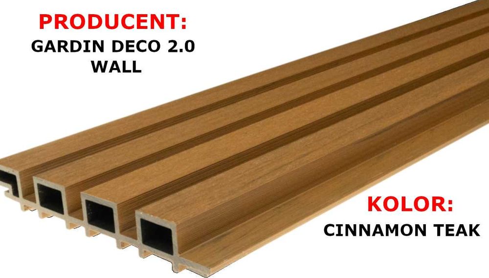 Deska Elewacyjna Kompozytowa Gardin Deco 2.0 Wall Lamele Zewnętrzne