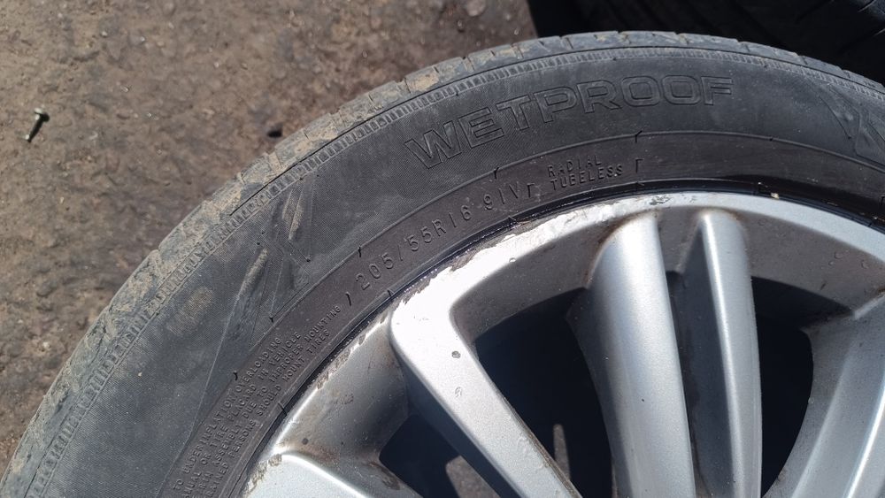 Диски Комплект колес Peugeot R16 5х108 диски и резина Citroen C4 Пежо