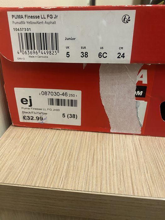 Бутси ф-ма Puma р.38