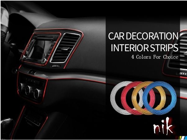 Оздоблення салону авто. Декоративна стрічка 5м. Молдинг