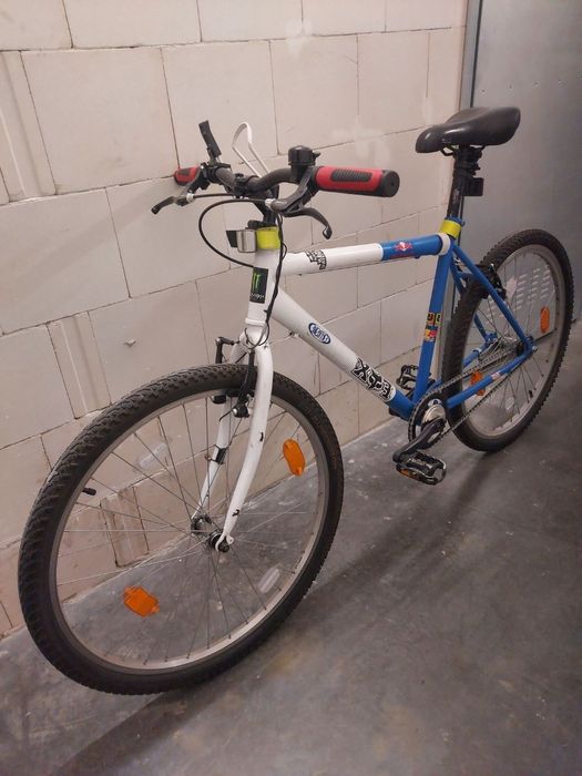 Rower górski MTB 26" biało-niebieski w pełni sprawny gotowy do jazdy!